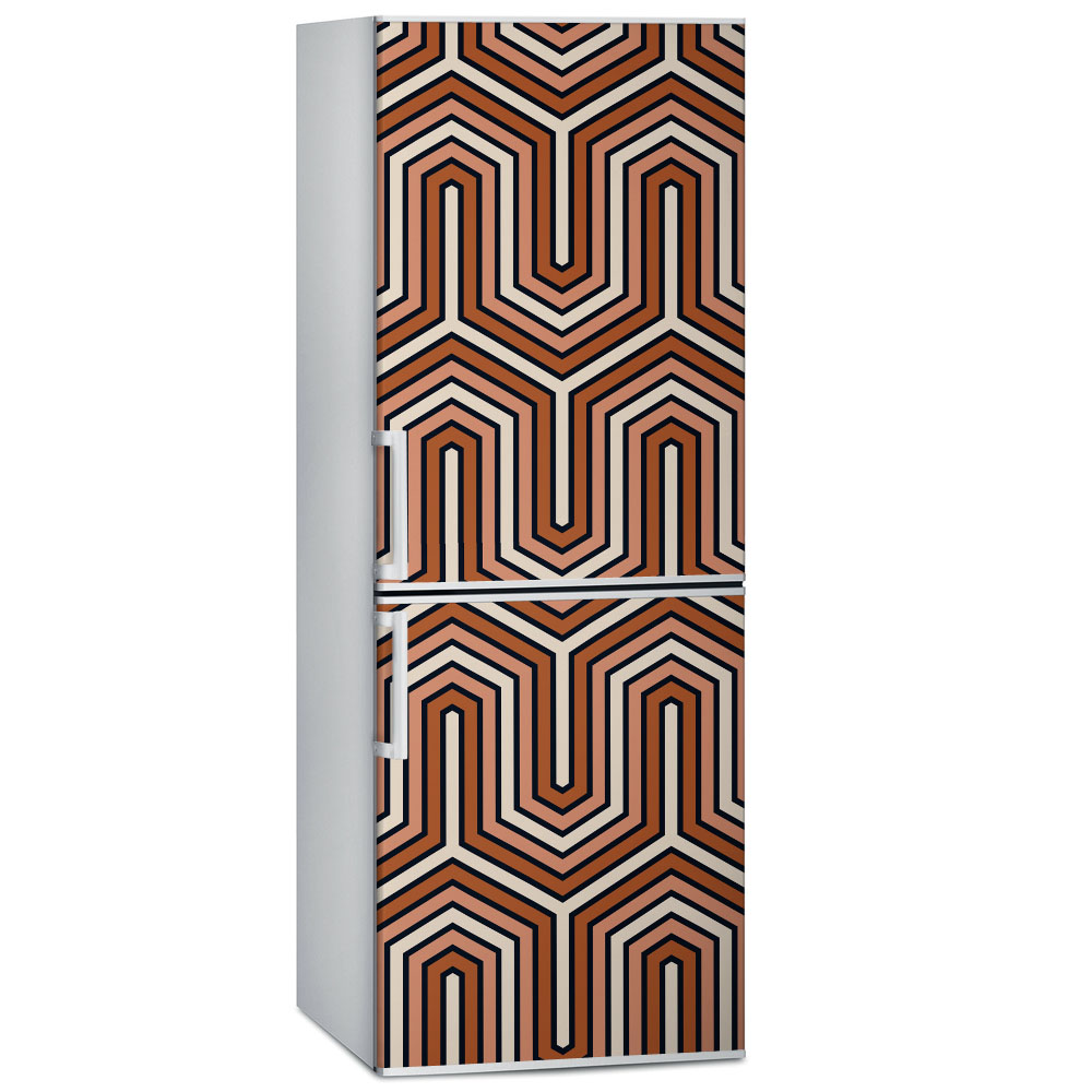 Αυτοκόλλητο ψυγείου GEOMETRICAL RETRO PATTERN