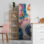 Αυτοκόλλητο ψυγείου PASTEL AND GOLD MARBLE