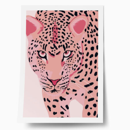 Πόστερ PINK LEOPARD - Ζωα Sticky 1