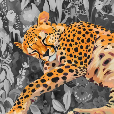 Πόστερ RETRO TRENDY SLEEPING CHEETAH - Ζωα Sticky 3