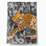 Πόστερ RETRO TRENDY SLEEPING CHEETAH