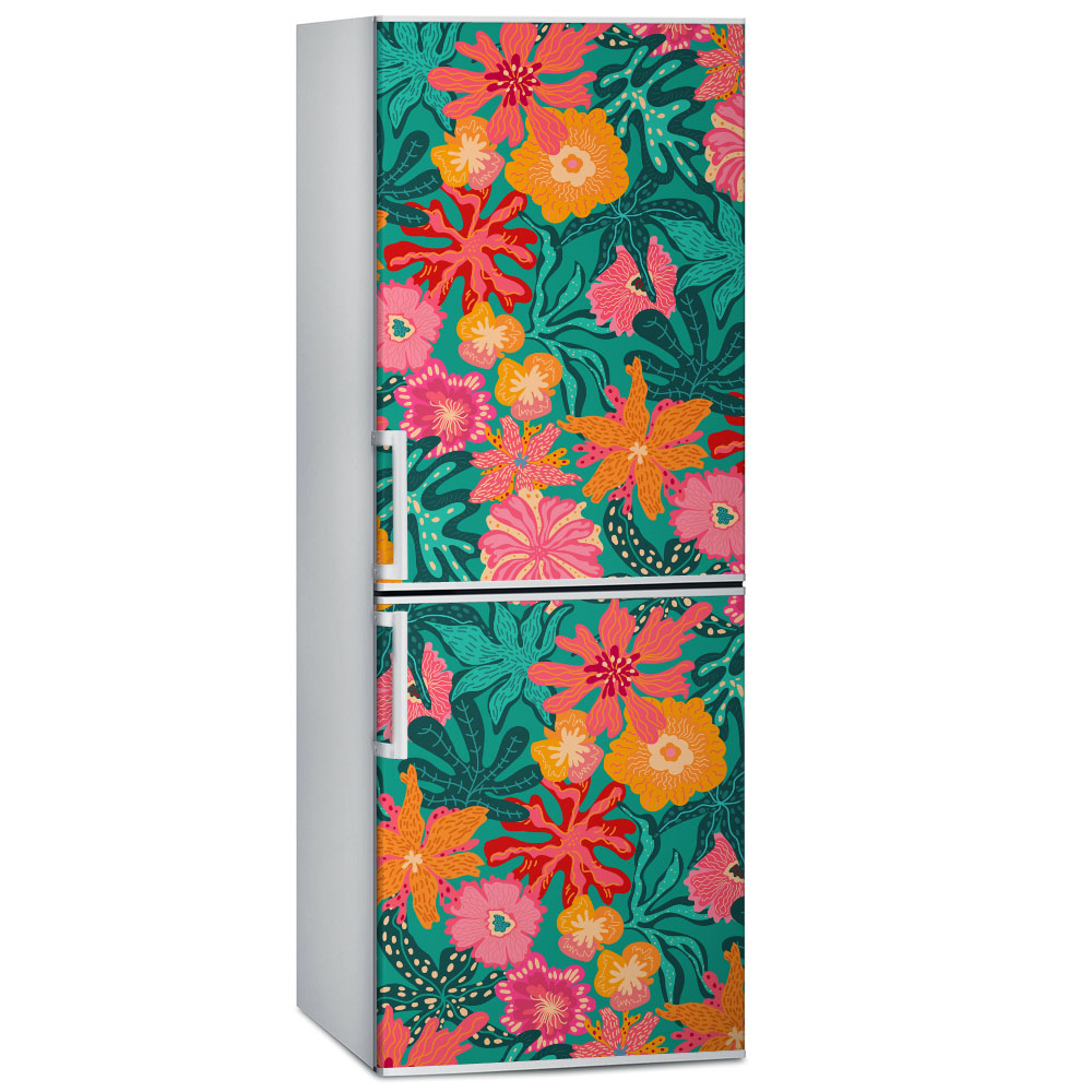 Αυτοκόλλητο ψυγείου TROPICAL FLOWERS