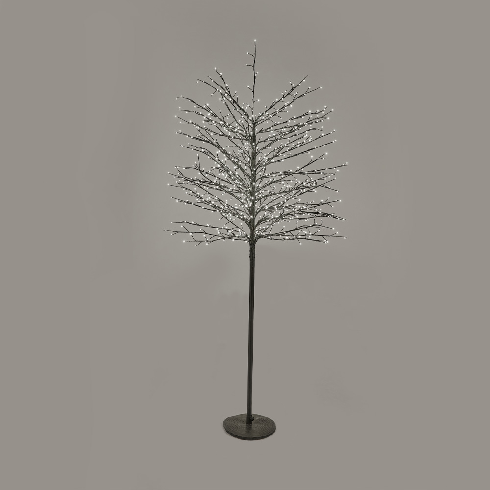 GLOW FLARE 150 ΧΡΙΣΤΟΥΓΕΝΝΙΑΤΙΚΟ ΔΕΝΤΡΟ LED ΥΨΟΣ 150cm 40x40x150 COPPER ΜΑΥΡΟ