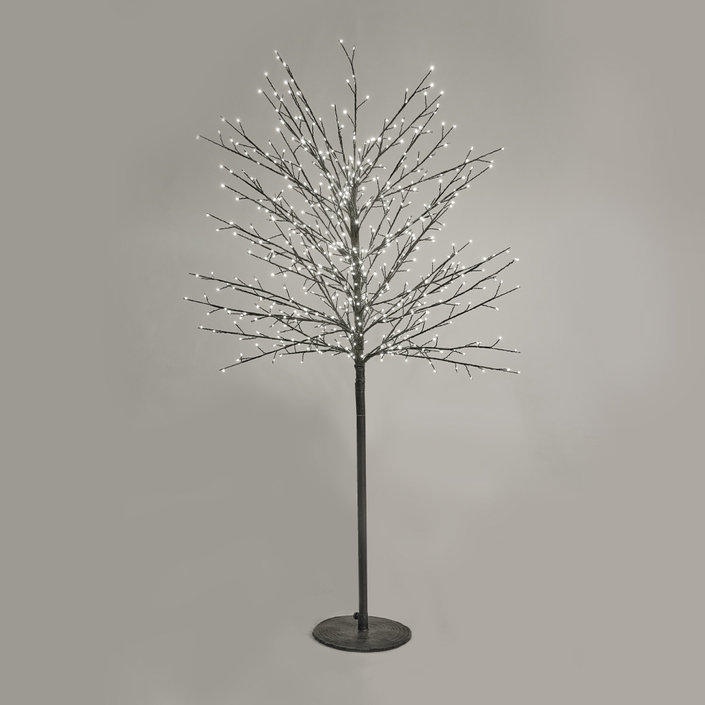 GLOW FLARE 180 ΧΡΙΣΤΟΥΓΕΝΝΙΑΤΙΚΟ ΔΕΝΤΡΟ LED ΥΨΟΣ 180cm 40x40x180 COPPER ΜΑΥΡΟ