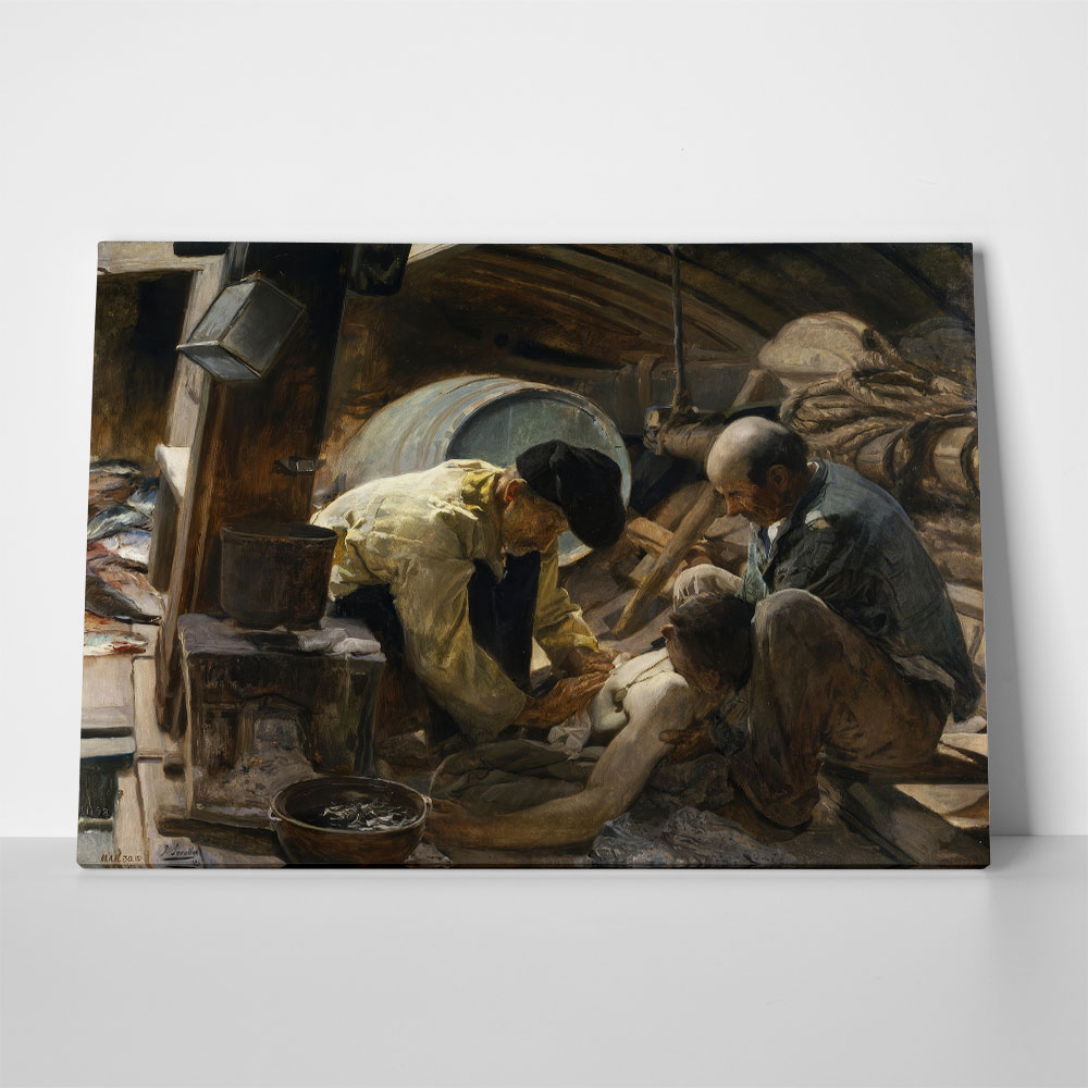 Πινακας σε καμβά JOAQUIN SOROLLA - AND THEY STILL SAY FISH ARE EXPENSIVE