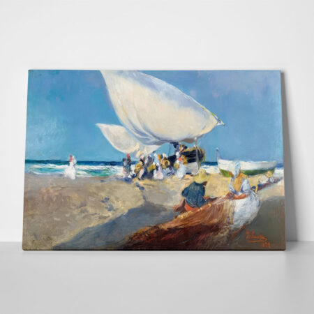 Πινακας σε καμβά JOAQUIN SOROLLA - ARREGLANDO LAS REDES