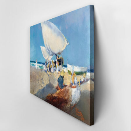 Πινακας σε καμβά JOAQUIN SOROLLA - ARREGLANDO LAS REDES - Sorolla Joaquin Sticky 2