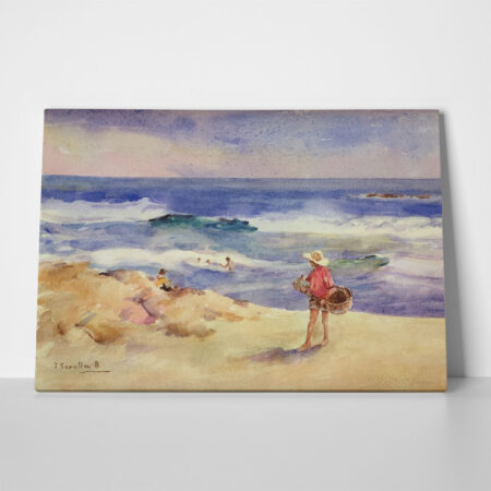 Πινακας σε καμβά JOAQUIN SOROLLA - BOY ON THE SAND