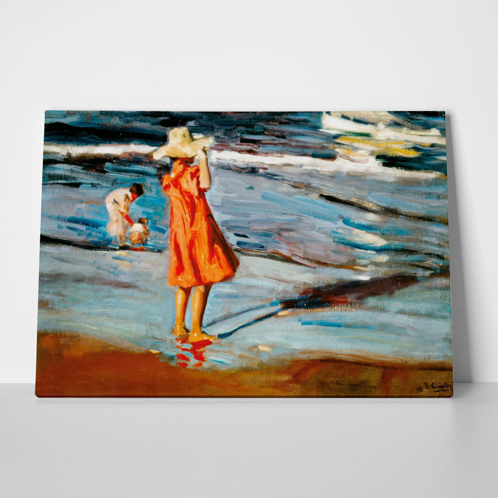 Πινακας σε καμβά JOAQUIN SOROLLA - CHILDREN ON THE BEACH