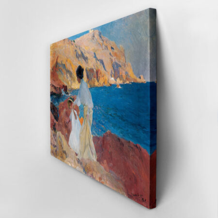 Πινακας σε καμβά JOAQUIN SOROLLA - CLOTILDE AND ELENA ON THE ROCKS AT JAVEA - Sorolla Joaquin Sticky 2