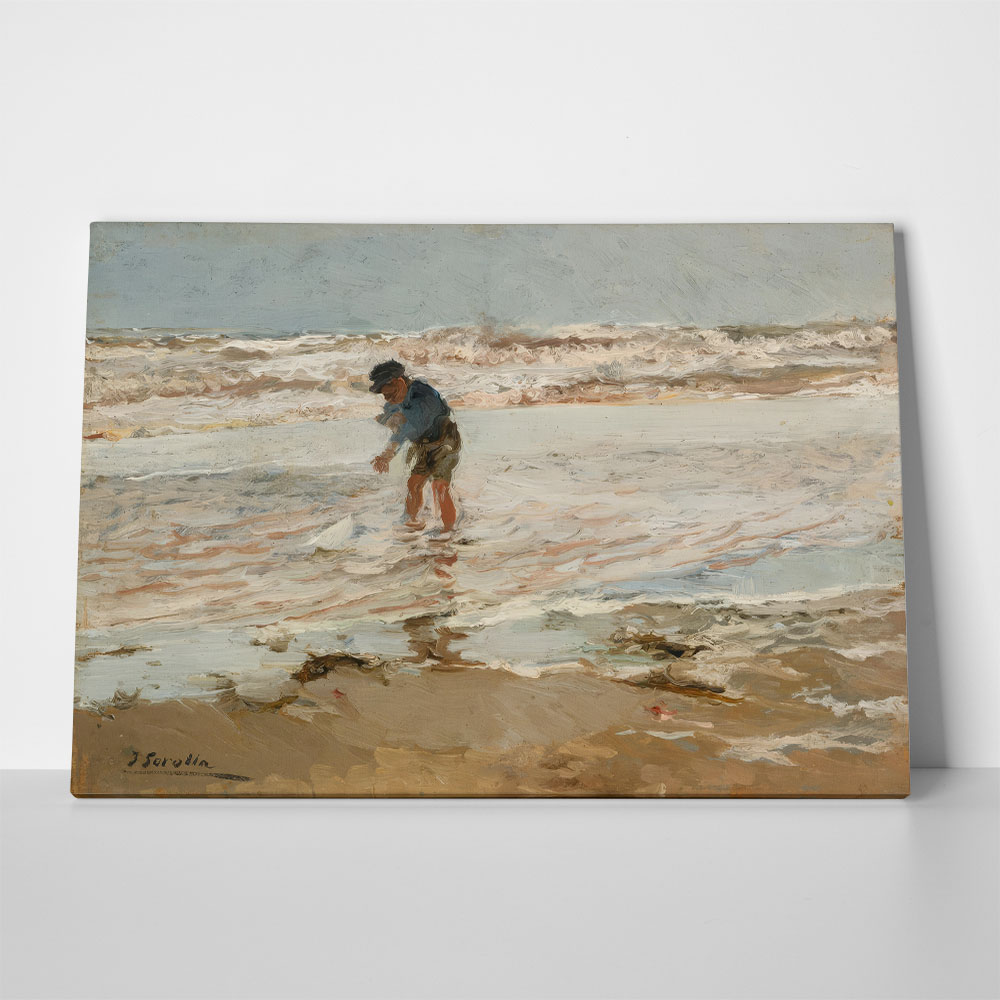 Πινακας σε καμβά JOAQUIN SOROLLA - EL NINO DE LA BARQUITA
