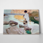Πινακας σε καμβά JOAQUIN SOROLLA - ELENA AT CALA DE SAN VICENTE