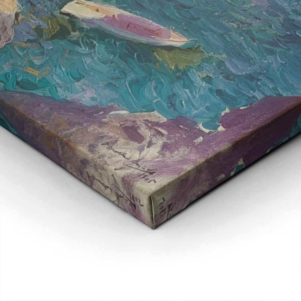 Πινακας σε καμβά JOAQUIN SOROLLA - FELSEN VON JAVEA MIT WEISSEM BOOT
