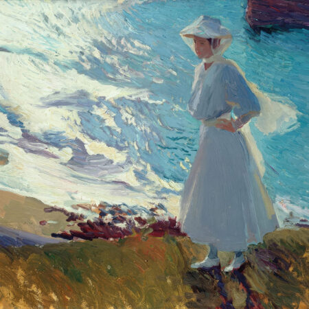 Πινακας σε καμβά JOAQUIN SOROLLA - MARA ON THE BEACH AT BIARRITZ OR CONTRE-JOUR - Sorolla Joaquin Sticky 5