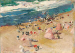 Πινακας σε καμβά JOAQUIN SOROLLA - ON THE BEACH AT BIARRITZ