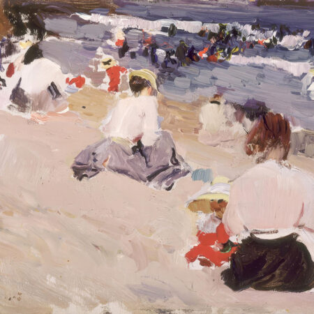 Πινακας σε καμβά JOAQUIN SOROLLA - PEOPLE SITTING ON THE BEACH - Sorolla Joaquin Sticky 5