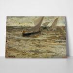 Πινακας σε καμβά JOAQUIN SOROLLA - SALIDA DE LAS BARCAS ASTURIAS