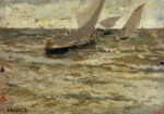 Πινακας σε καμβά JOAQUIN SOROLLA - SALIDA DE LAS BARCAS ASTURIAS