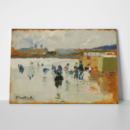 Πινακας σε καμβά JOAQUIN SOROLLA - THE BEACH OF LA CONCHA