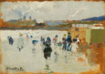 Πινακας σε καμβά JOAQUIN SOROLLA - THE BEACH OF LA CONCHA