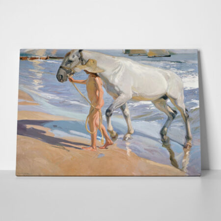 Πινακας σε καμβά JOAQUIN SOROLLA - THE HORSE BATH - Sorolla Joaquin