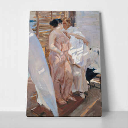 Πινακας σε καμβά JOAQUIN SOROLLA - THE PINK ROBE AFTER THE BATH