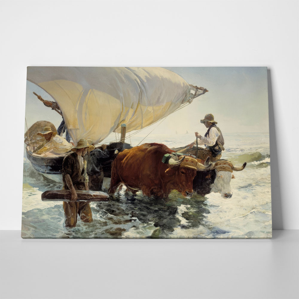 Πινακας σε καμβά JOAQUIN SOROLLA - THE RETURN FROM FISHING