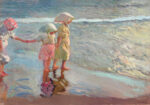 Πινακας σε καμβά JOAQUIN SOROLLA - THE THREE SISTERS ON THE BEACH