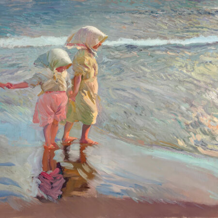 Πινακας σε καμβά JOAQUIN SOROLLA - THE THREE SISTERS ON THE BEACH - Sorolla Joaquin Sticky 5