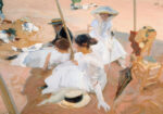 Πινακας σε καμβά JOAQUIN SOROLLA - UNDER THE AWNING