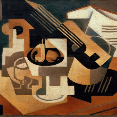 Πινακας σε καμβά JUAN GRIS - GITARRE UND OBSTSCHALE - Juan Gris Sticky 5