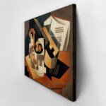 Πινακας σε καμβά JUAN GRIS - GITARRE UND OBSTSCHALE