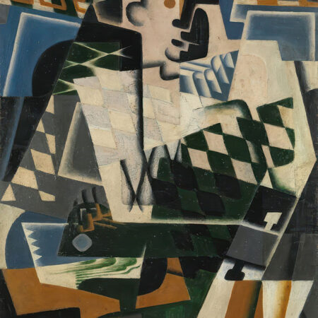 Πινακας σε καμβά JUAN GRIS - HARLEQUIN WITH A GUITAR - Juan Gris Sticky 5