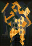 Πινακας σε καμβά JUAN GRIS - HARLEQUIN WITH VIOLIN