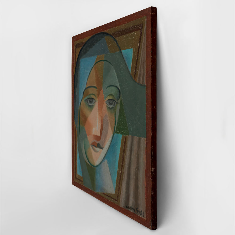 Πινακας σε καμβά JUAN GRIS - HEAD OF A HARLEQUIN