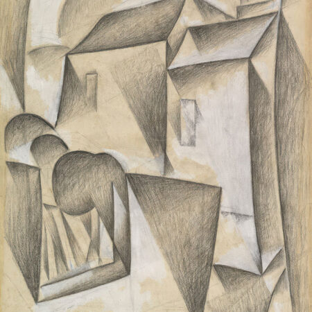 Πινακας σε καμβά JUAN GRIS - HOUSES IN PARIS PLACE RAVIGNAN - Juan Gris Sticky 5
