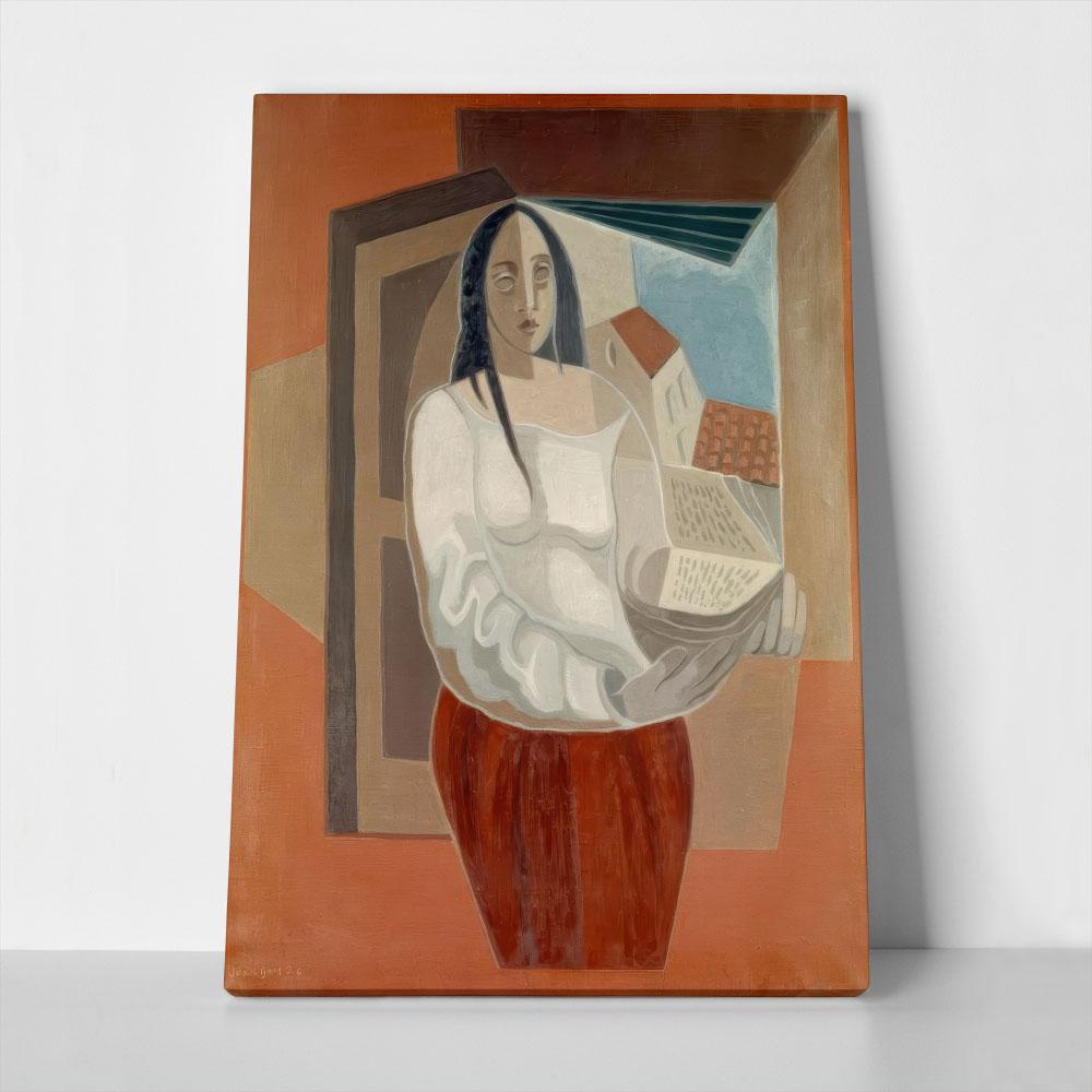 Πινακας σε καμβά JUAN GRIS - LA FEMME AU LIVRE