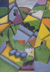 Πινακας σε καμβά JUAN GRIS - LANDSCAPE WITH HOUSES AT CERET