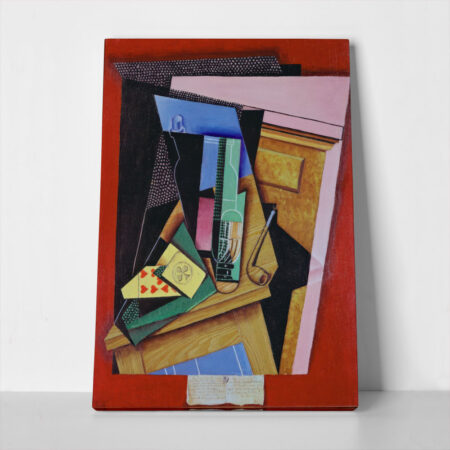 Πινακας σε καμβά JUAN GRIS - STILL LIFE WITH A POEM