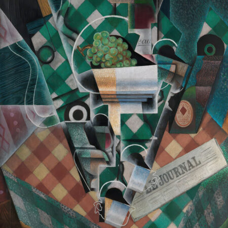 Πινακας σε καμβά JUAN GRIS - STILL LIFE WITH CHECKED TABLECLOTH - Juan Gris Sticky 5