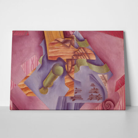 Πινακας σε καμβά JUAN GRIS - STILL LIFE WITH VIOLIN AND GLASS