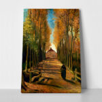 Πινακας σε καμβά VAN GOGH - AVENUE OF POPLARS IN AUTUMN