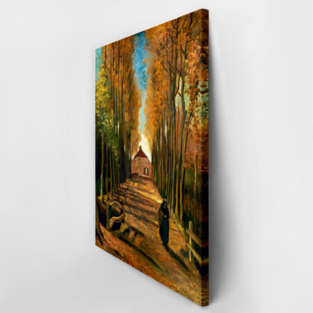 Πινακας σε καμβά VAN GOGH - AVENUE OF POPLARS IN AUTUMN - Vincent Van Gogh Sticky 2