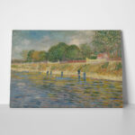 Πινακας σε καμβά VAN GOGH - BANK OF THE SEINE