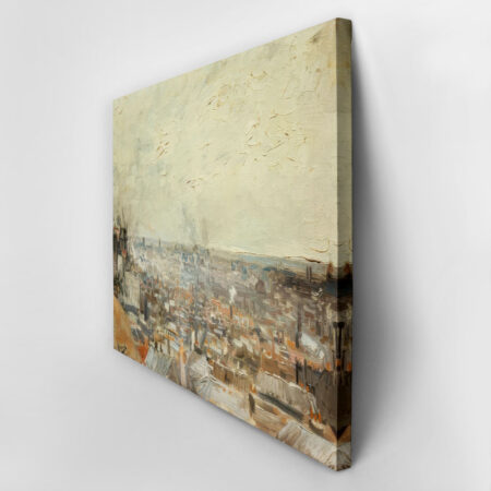 Πινακας σε καμβά VAN GOGH - BLICK AUF PARIS VOM MONTMARTRE - Vincent Van Gogh Sticky 3