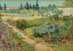 Πινακας σε καμβά VAN GOGH - BLUEHENDER GARTEN MIT PFAD