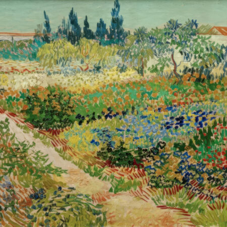 Πινακας σε καμβά VAN GOGH - BLUEHENDER GARTEN MIT PFAD - Vincent Van Gogh Sticky 5