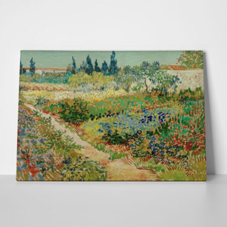 Πινακας σε καμβά VAN GOGH - BLUEHENDER GARTEN MIT PFAD - Vincent Van Gogh
