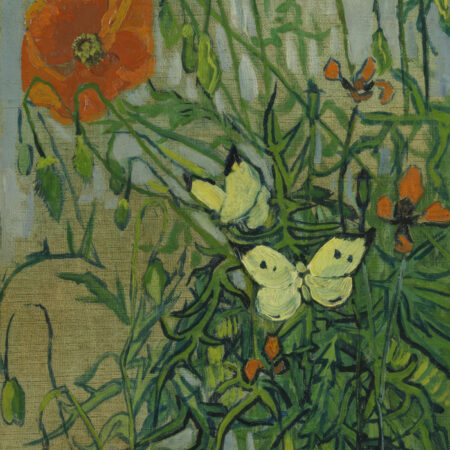Πινακας σε καμβά VAN GOGH - BUTTERFLIES AND POPPIES - Vincent Van Gogh Sticky 6