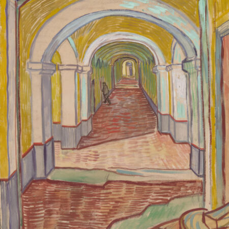 Πινακας σε καμβά VAN GOGH - CORRIDOR IN THE ASYLUM - Vincent Van Gogh Sticky 6
